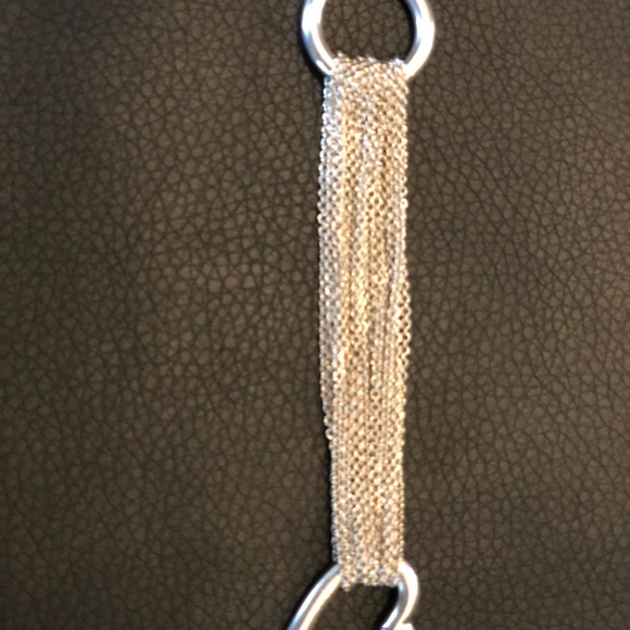 Tiffany & Co Sterling Silver Mesh Heart Bracelet - Picture 5 of 9